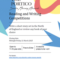 The Portico Sadie Massey Awards for Young Readers & Writers aged 7 – 18