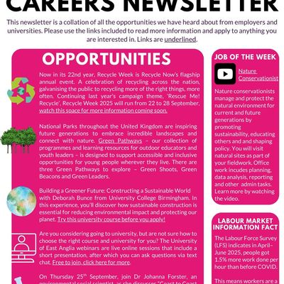 Careers Newsletter 15/09/25